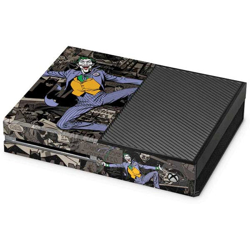 DC Comics The Joker Vintage Action pose pattern Xbox One Console Skin